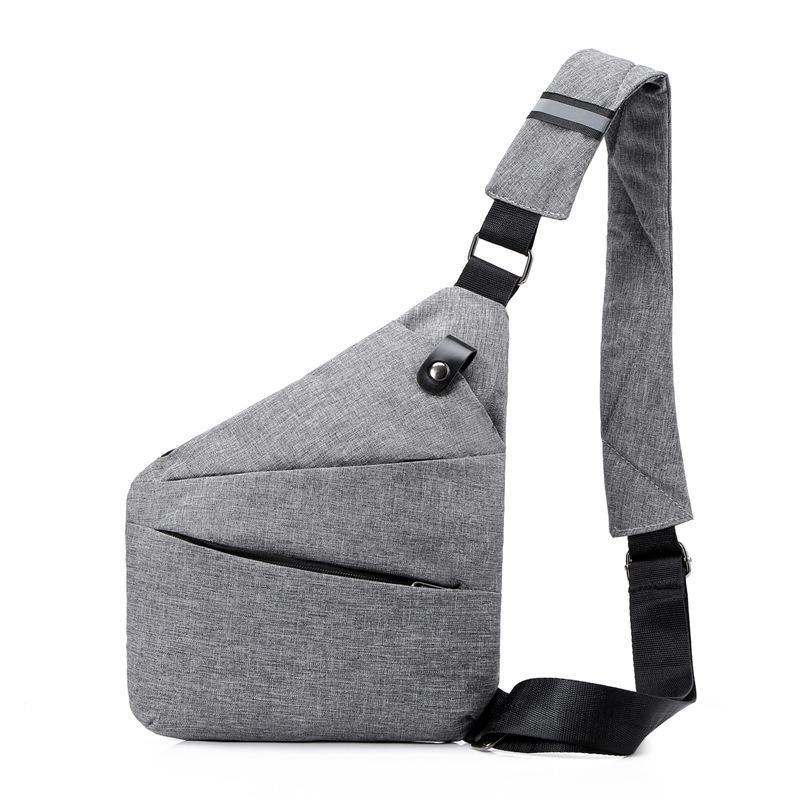 New Breast Bag Men's Leisure Sports Commuter Shoulder Bag Outdoor Travel Multi-compartment Messenger Bag