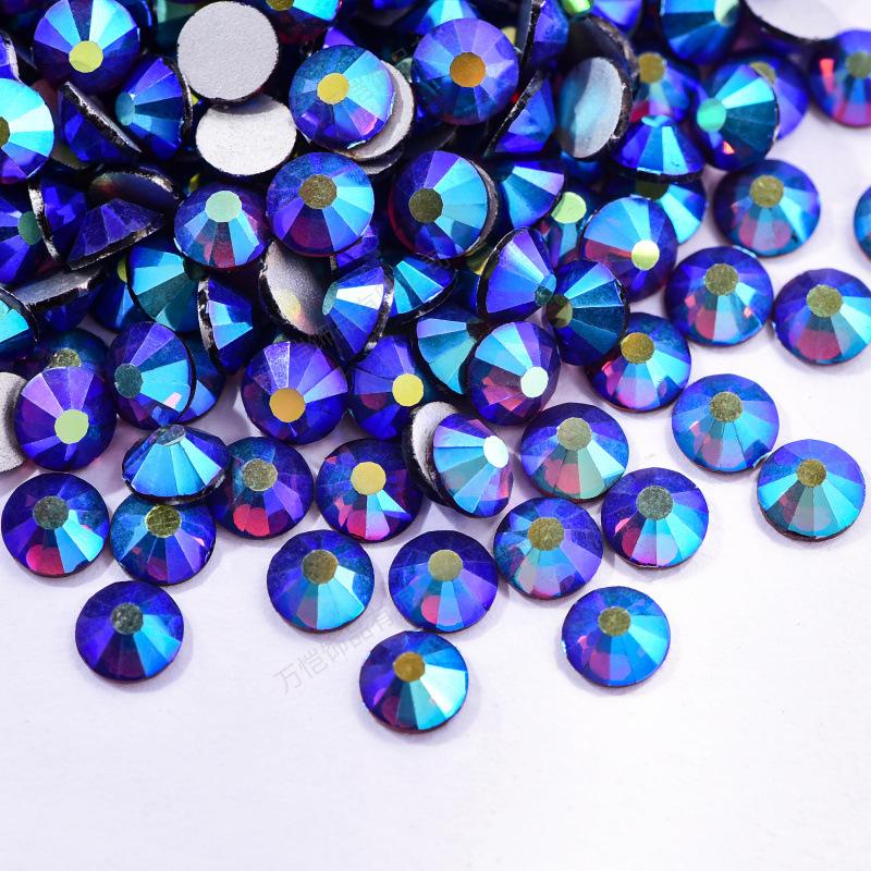 Nail Art Rhinestone Crystal Glass Accessories Diy Flat-Bottomed Drill, Mobile Phone Case Colorful Guomao A Diamond Accessories Accessories Accessories