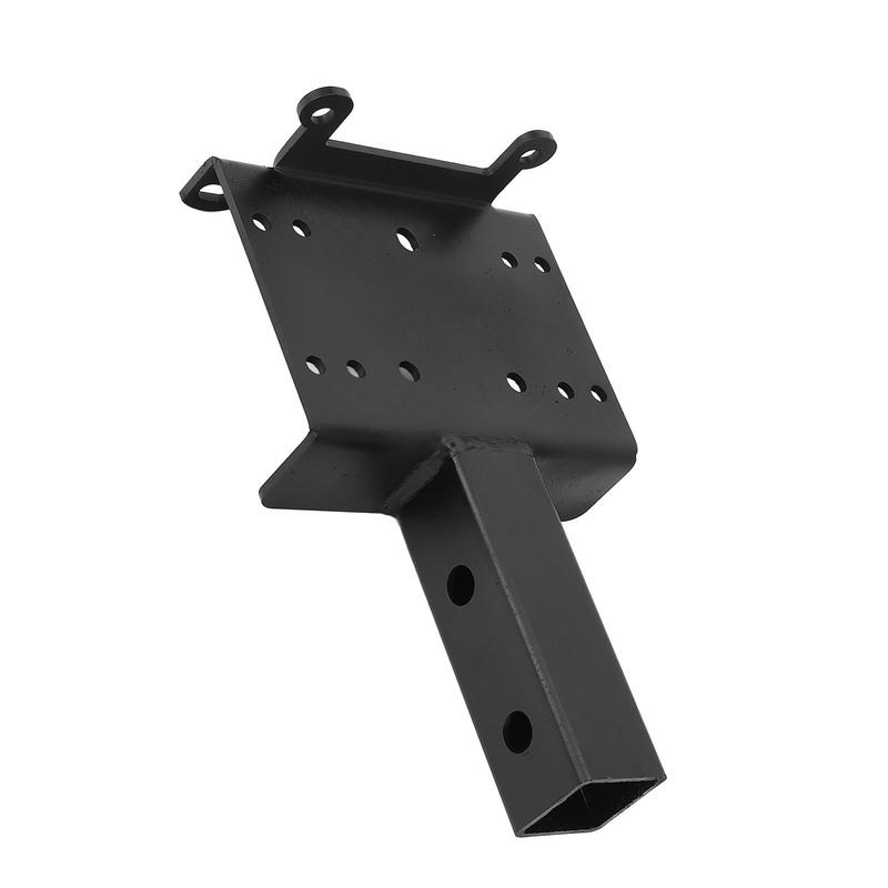 Trailer Hitch Winch Mounting Plate with 2inch Receiver Winch Bracket Winch Mounting Plate for ATVs UTVs Lawn Garden Equipment