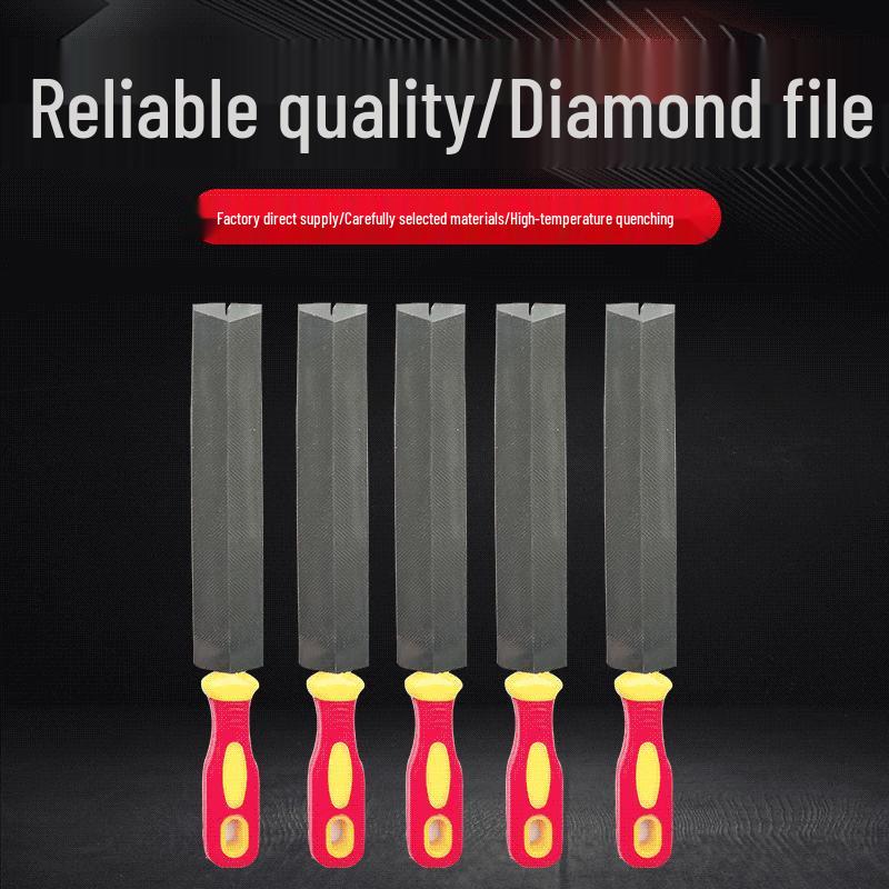 

6-дюймовый алмазный стальной напильник для деревообработки и точилка для металла 6-inch diamond file without handle [High Quality]