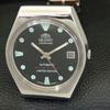 ORIENT AUTOMATIC 46941 VINTAGE JAPAN MENS BLACK COLOR DIAL WATCH a701814-5 R207-a701814