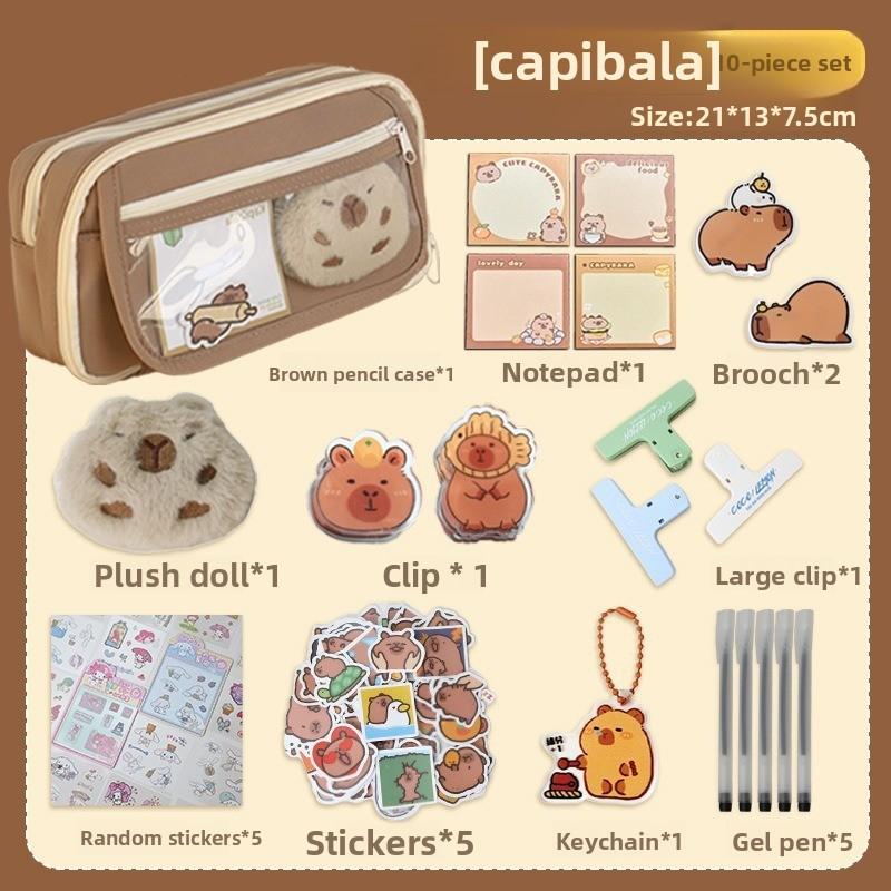 Dolphin Nine Layer Pen Bag Large Capacity Pain Pack Pen Bag Multi Functional Stationery Box Pen Box Back To School Season
