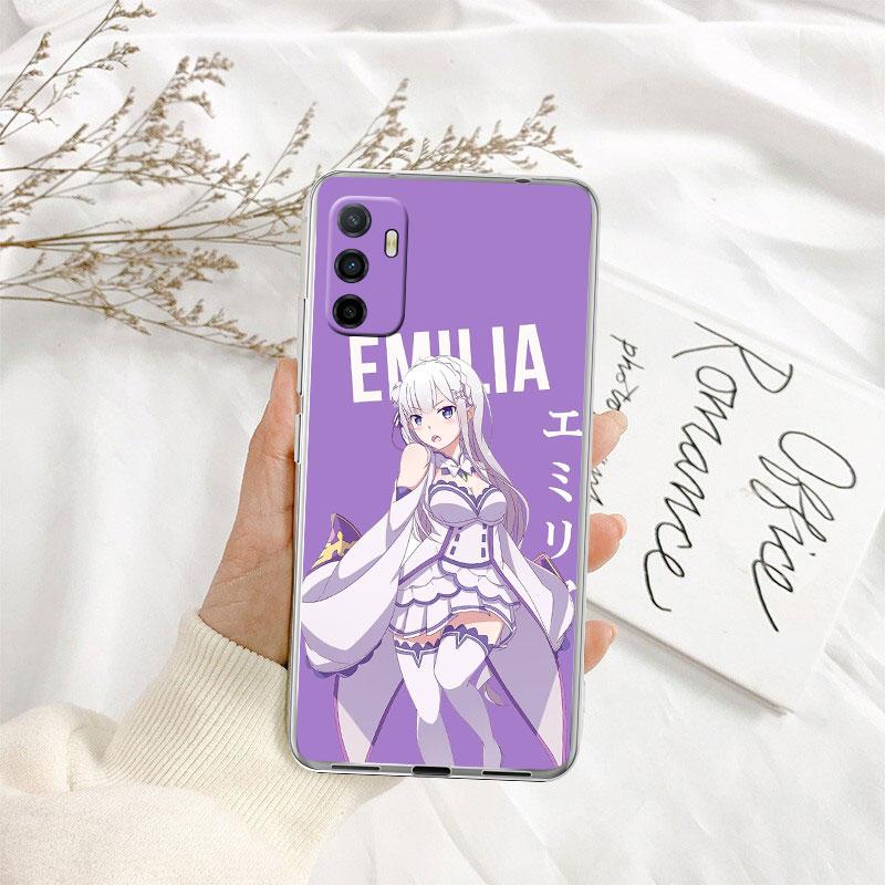 Re Zero Emilia Ram Rem Phone Case for Motorola Moto G10 G20 G30 G31 G32 G34 G35 G41 G42 G50 G51 G52 G55 G60 G60S G62 G71 G72 G75