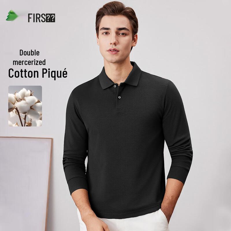 SANSAN Men s Long-Sleeve Cotton Polo Shirt 185
