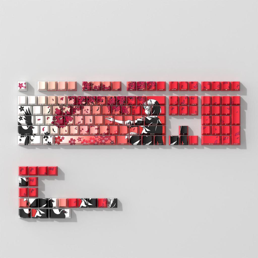 "Macchiato Cherry Blossom Contour Keycap for Wooting Keyboard"