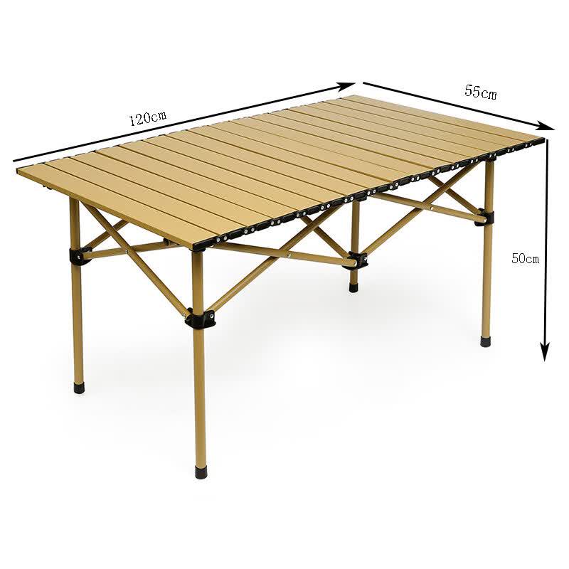 OIMG Outdoor Folding Wooden Camping Table