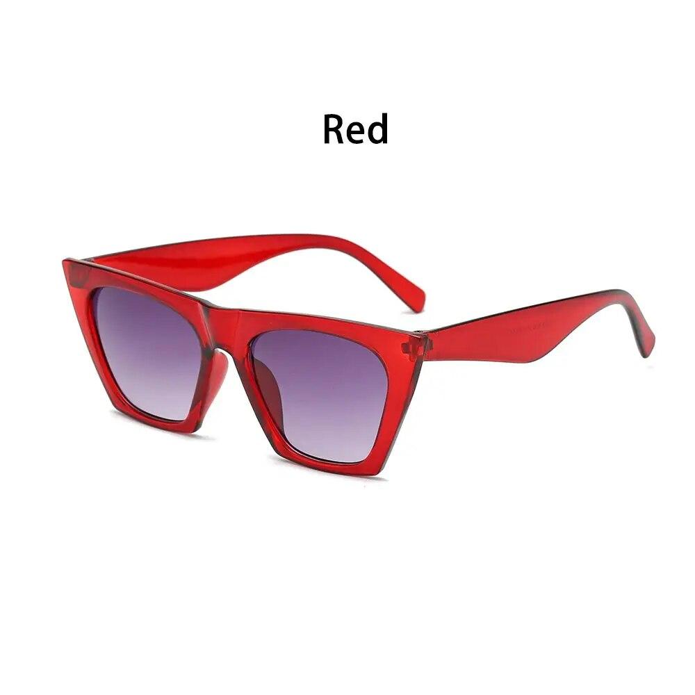 Quadratische Sonnenbrille für Damen Mode Trendiger Stil Sonnenbrille Vintage Shades Schutzbrille UV400-Schutz Sommer Streetwear Brille