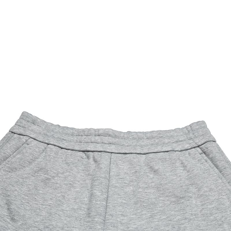 Fila Original Drawstring Womens Fleece Pants Fashion Simple Warm Loose Straight Casual Pants Women Pants Cartier-Flower-Gray F51W549602FMG