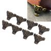 8pcs 8 Pieces Decorative Legs Bronze Color Corner Protector Feet Hardware Furniture Legs Boxes