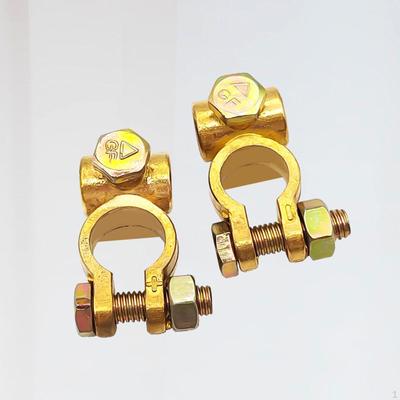 2 Pieces Battery Terminal Connector Cable Terminals End Clamps for Car