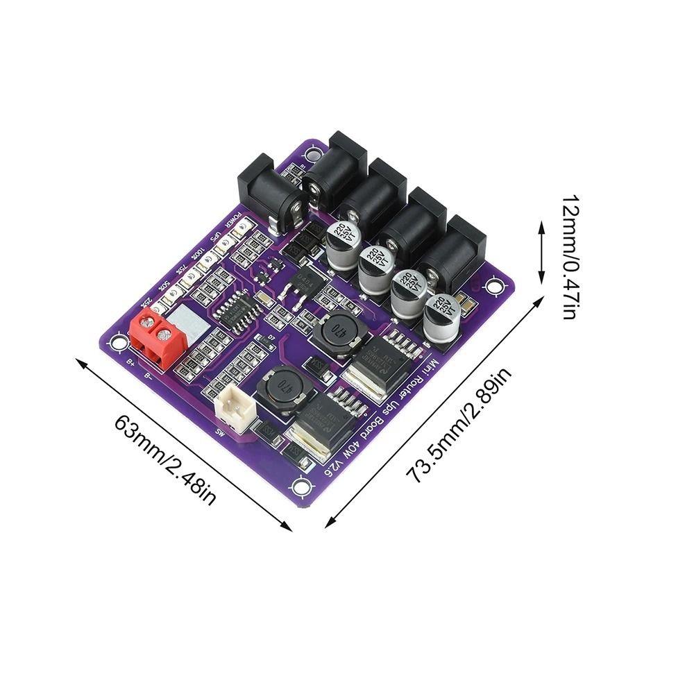 Power Supply Mini Router UPS 40W Power Step-Up Down Board Professional UPS Board  Router