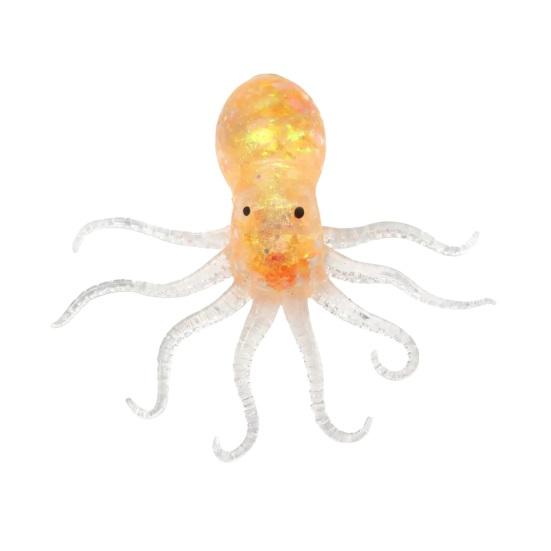 

1/6/12Pcs Clear Glitter Octopus Toy Stress Relief Octopus Fidget Toy Simulated Sea Animal 1pc