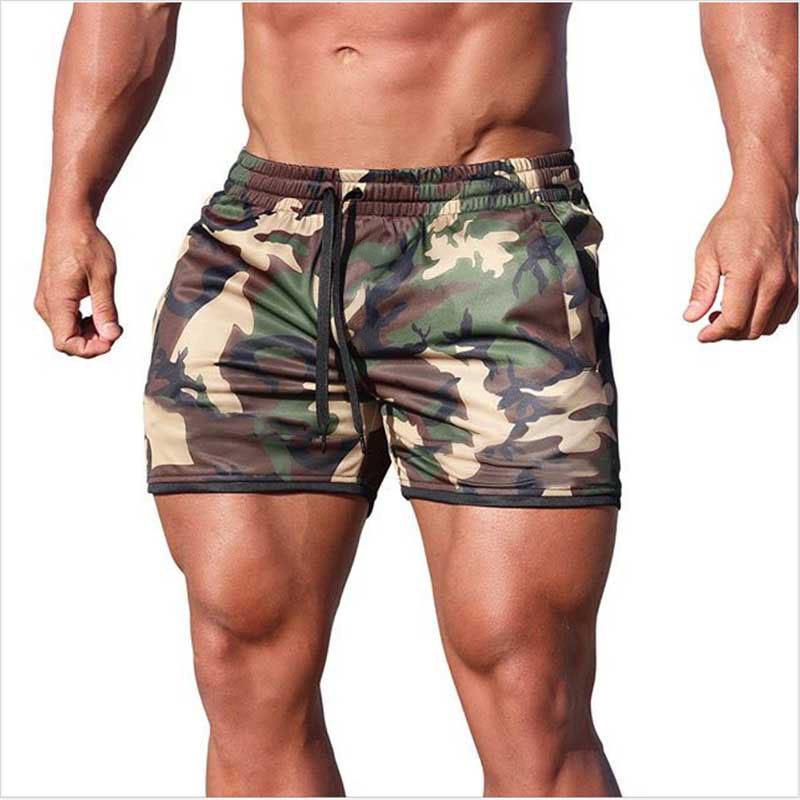 

2021 Men s Quick-Drying Camouflage Mesh Beach & Running Shorts 2X Large камуфляжний