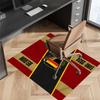 1pc Football Club Logo Print Area Rug - Soft, Washable Non-Slip Indoor Mat for Office Chairs, Living Room, Home Office Decorative Rug