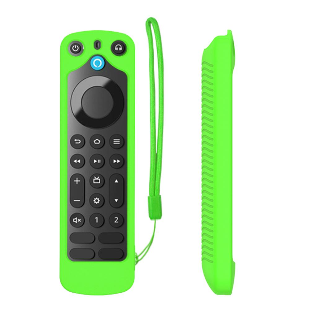 Silicone Protective Sleeves with Lanyard Remote Control Protective Cover Anti Lost for  Alexa Voice Remote Pro for Fire TV