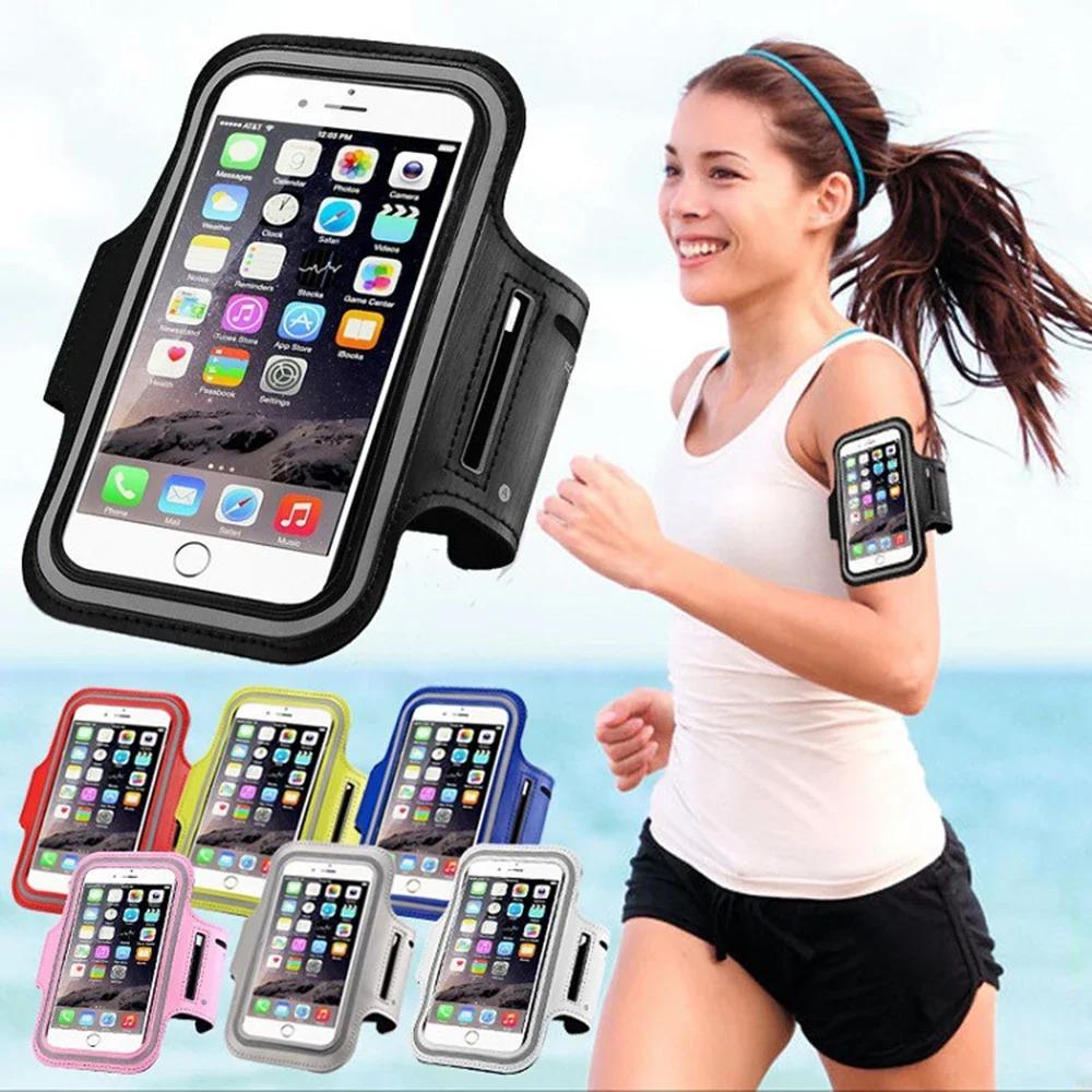 5 Inch Mobile Phone Armband Outdoor Sports Smartphone Holder Gym Running Phone Bag Arm Band Cases for Samsung for IPhone Holder 6