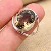 Smoky Topaz Gemstone Handmade Solid 925 Sterling Silver Ring Jewelry