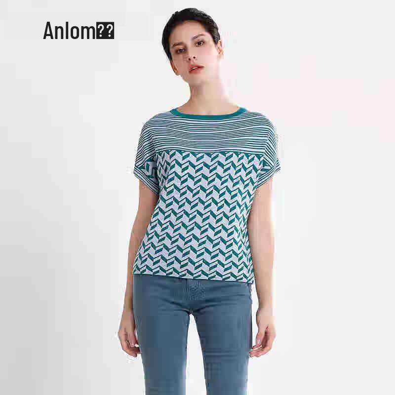

Anlom Women s Loose Fit Round Neck Short Sleeve Knit Top 4XL
