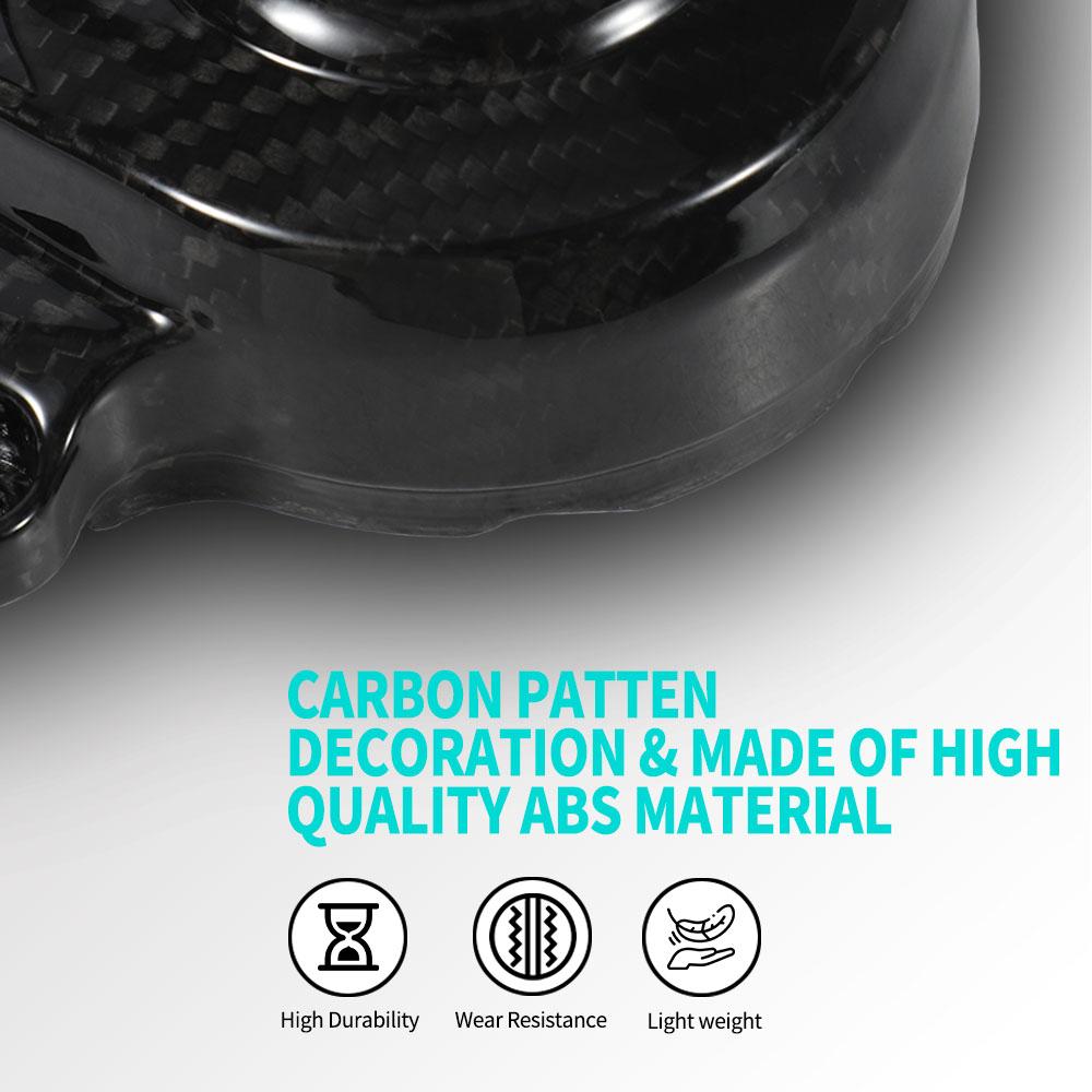 Funparts Motorcycles Engine Saver Cover Carbon Fiber Engine Guard Protection For Surron Sur-Ron Lightbee X S Dirt Bike E-bike