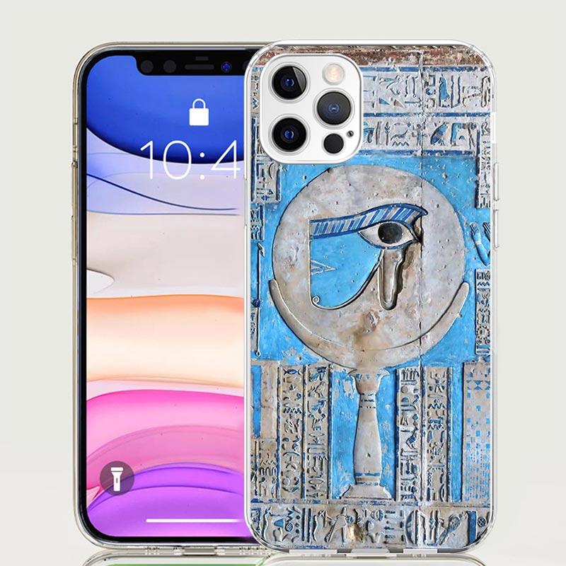 Egypt Nefertiti Anubis Ankh Pharaoh Phone Case For iPhone 17 Air 16 15 Plus 11 14 Pro Max 13 Mini 12 7 8 + SE Pattern Art Custom