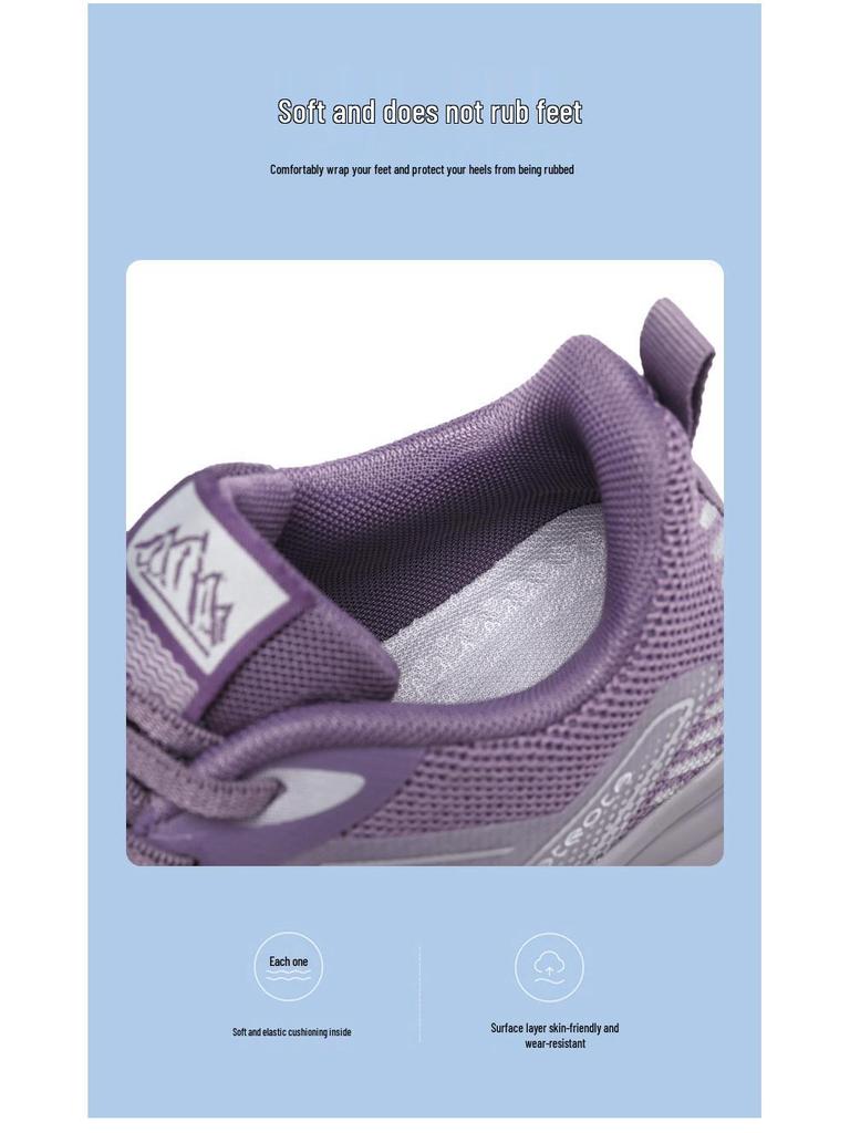 Spring Lightweight Non-Slip Sneakers for Middle-Aged and Elderly Women - Comfortable, Breathable Soft Sole Walking Shoes