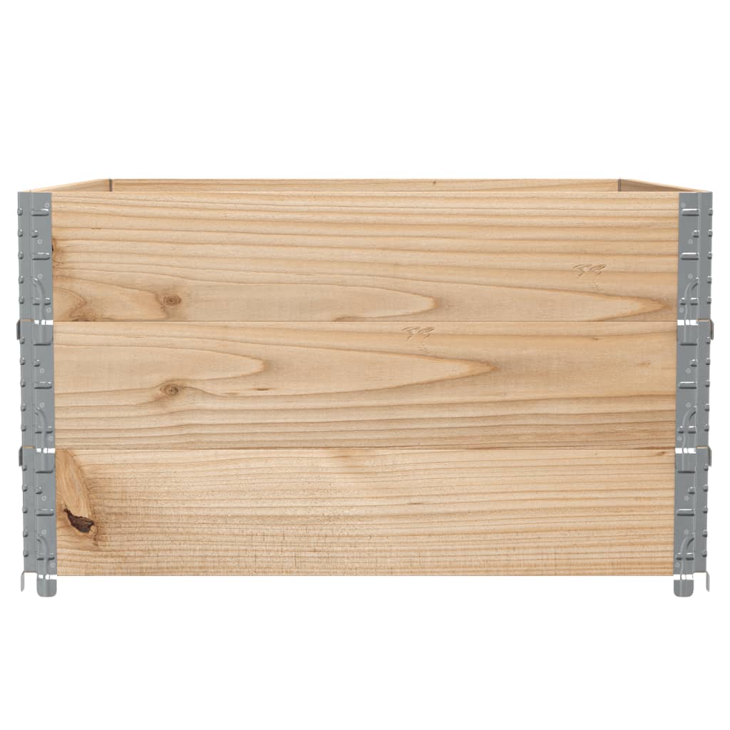 Pallet Top Frame Set 3 Pcs 100x100 Cm Solid Pine Wood