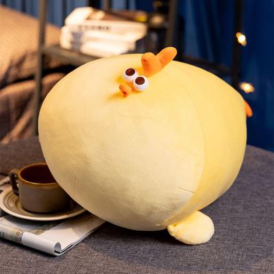 Squishy Yellow Chick Doll Фарширована жирна м’яка курка Тварина Плюшева іграшка Еластична подушка М’яка дитяча іграшка Комфортний подарунок на день народження