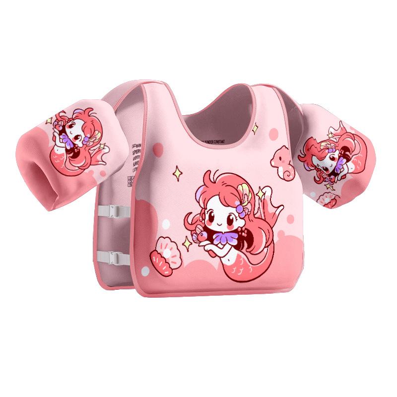 

Children s flotation vest adjustable size swimming life jacket E