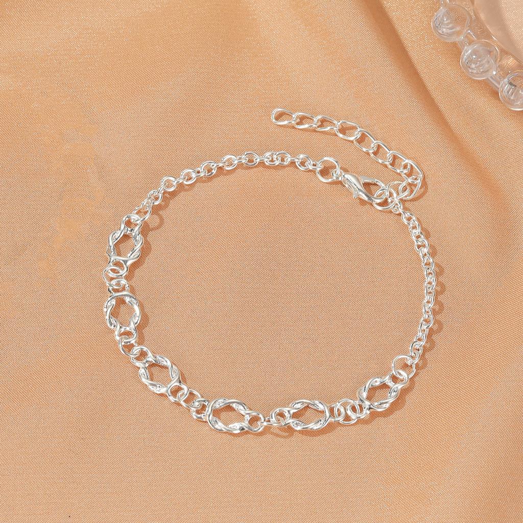 New fashion simple chain bracelet men's spring and summer Korean version personality cool versatile Internet celebrity accessories jewelry
