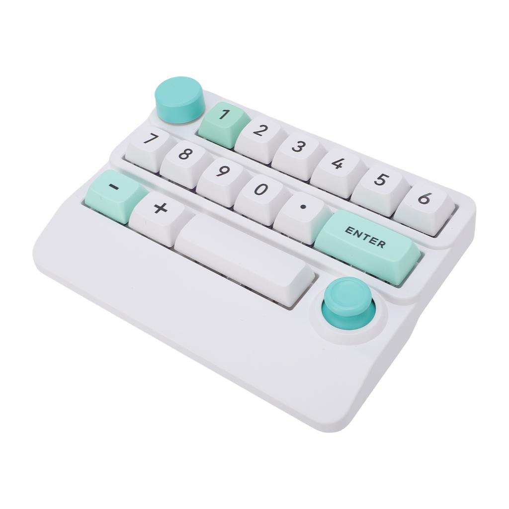 Wireless RGB Mechanical Numeric Keypad Hot Swappable Macro Programmable Numpad Joystick Knob Control Tri Mode 15 Key