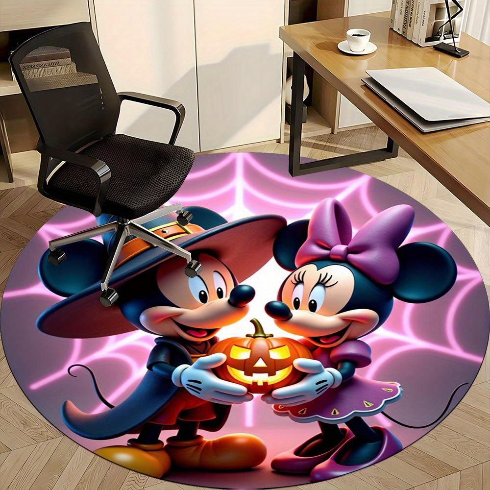 

1pc Spooky Halloween Pumpkin Round Rug - Perfect for Office, Living Room, Bedroom Decor with Non-Slip Cartoon Design -0412142 80cm by 80cm