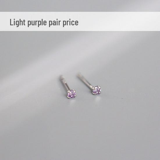 S925 Sterling Silver Rhinestone Mini Stud Earrings and Ear Cuff Set for Piercings 925 Silver