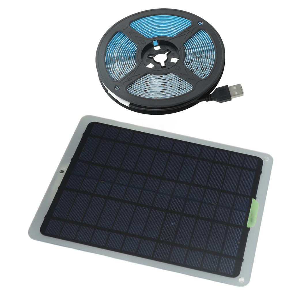 20W Full Spectrum Solar Power Lamp LED 5V IP65 Waterproof Solar Plant Grow Light Strip for Garden