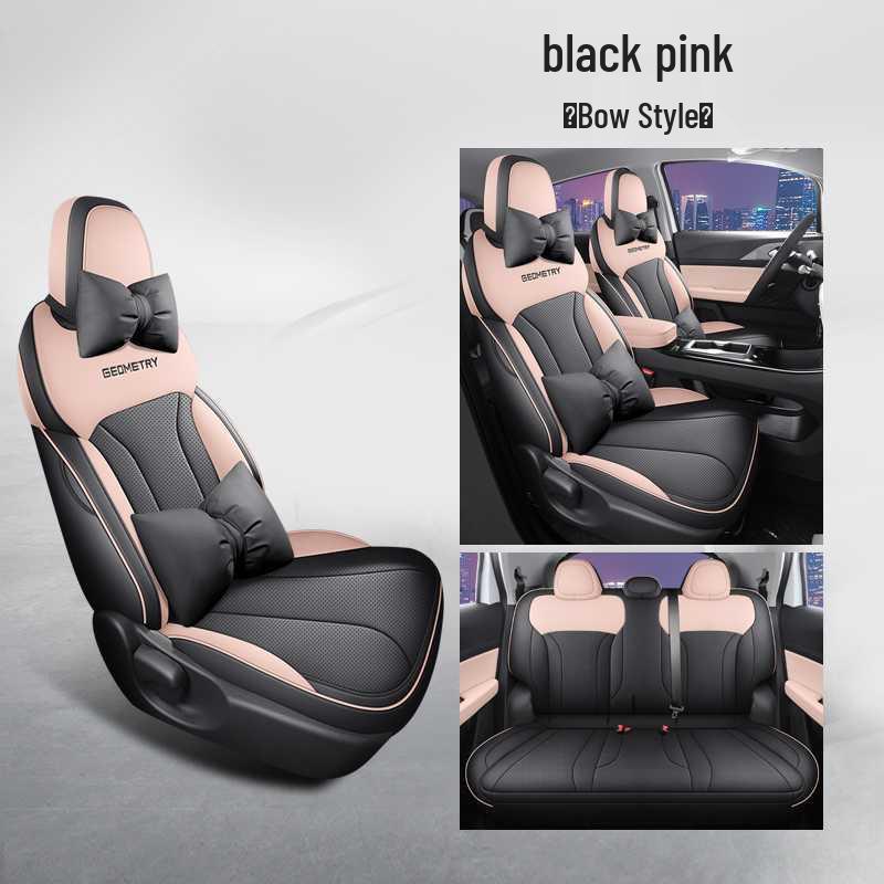 Jihe E Pokrowiec na siedzenie samochodowe Firefly Pełne pokrycie Uniwersalny - Specjalna skórzana poduszka na cztery pory roku