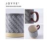JOYYE Ceramic Mug Set with Spoon and Handle, 2-Pack