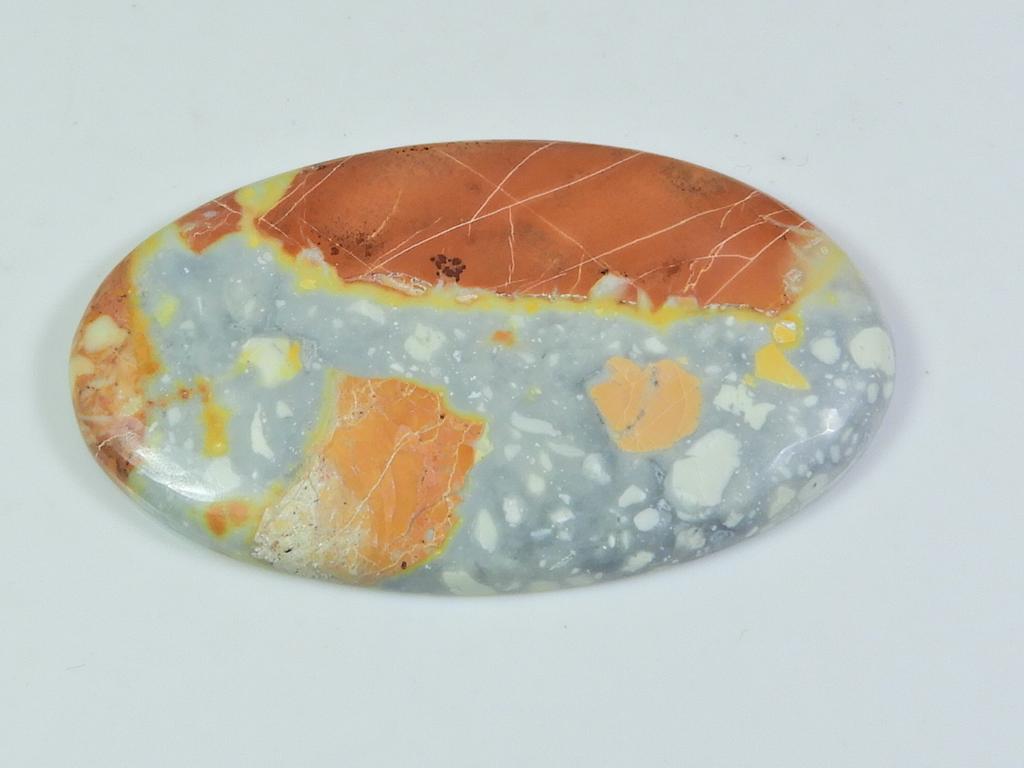AA++ 72Cts. Natural Maligano Jasper Oval Cabochon Loose Gemstone 29X49X06MM ET-143