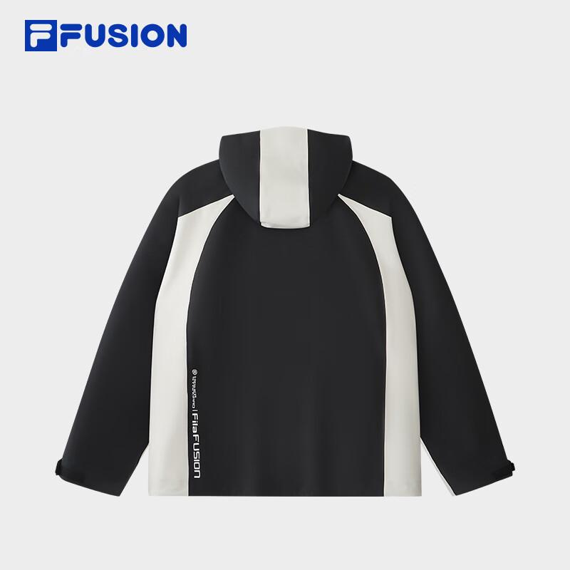 FILA FUSION Men's Color-block Hooded Down Jacket 2-Piece Set