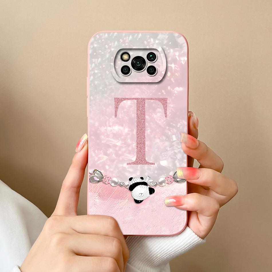 

Case For Poco X3 Pro/X3 NFC/X3 GT Funda Fashion Letters High Quality Back Cover For Poco X 3 GT X3Pro X3NFC Soft Phone Housing Poco X3 GT