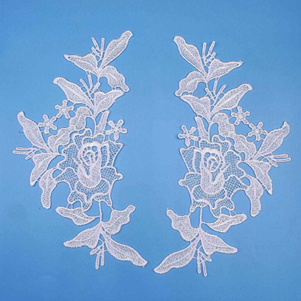 Garment Lace Factory Polyester Light To Flower, Hollow Water-Soluble To Flower, Water-Soluble Lace Flower Sticker Clothes Lace Fabric