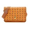 New MCM Klassik Visetos Leather Messenger Bag, Shoulder Bag, Crossbody Bag Medium Men's Brown Cognac MMMAAKC02CO001