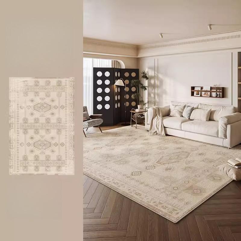 Bohemian Style Carpets for Living Room Large Area Bedroom Decor Retro Carpet Thick Plush Lounge Floor Mat Fluffy Soft Study Rug