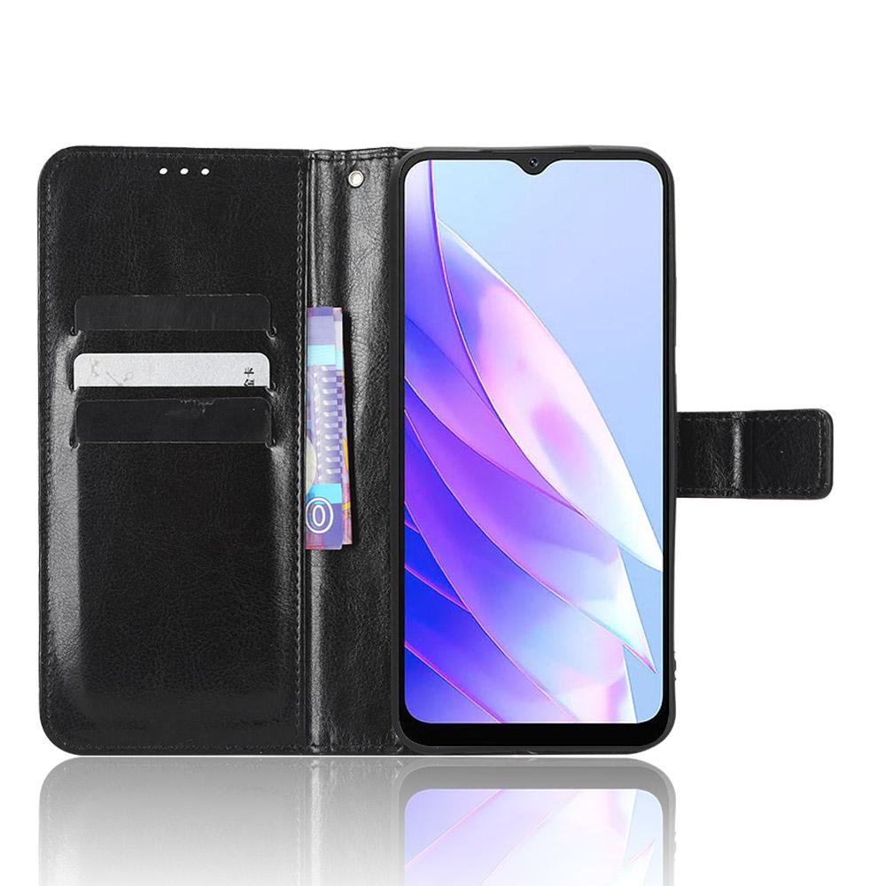Para Blackview A52/A52 Pro Funda tipo cartera con soporte y ranuras para tarjetas – Resistente a golpes, al polvo, Cubierta de cuero abatible para trabajo pesado de negocios