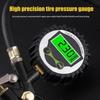 0-16Bar Tire Air Pressure Gauge 220PSI Digital Tire Inflation Adapter  Motorcycle Tire Inflation
