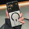 Luxury Armor Camera Flip Cover For Samsung Galaxy S26 S25 FE S24 Ultra S23 FE A07 A17 A37 A57 A06 A16 A36 A56 Shockproof Case
