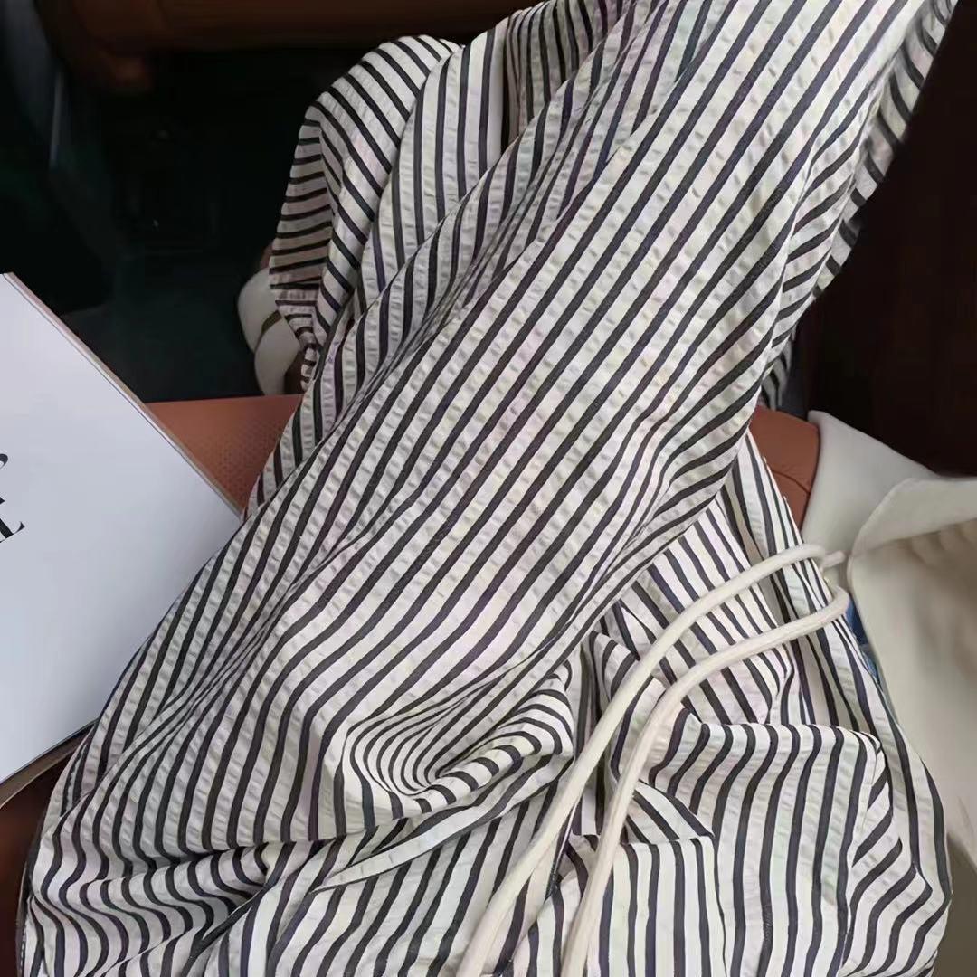 

Женские повседневные широкие брюки в полоску в американском стиле 2023 года на весну и осень XXL