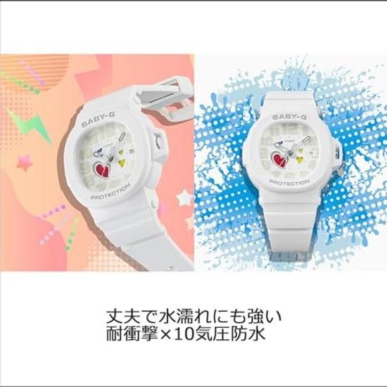 Casio Wristwatch Baby-G Playful Hearts Series BGA-10-7AJF Ladies White
