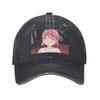Blue Box Hina Chono Anime Denim Fabric Cap Casual Baseball Caps Adjustable Hat Summer Unisex Baseball Hats