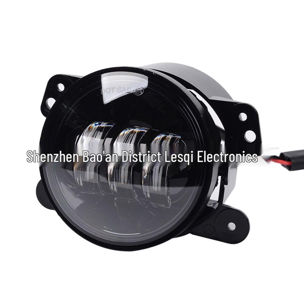 Harley Wrangler 7-inch LED Headlight & 4-inch Fog Light with White/Yellow DRL & Turn Signal