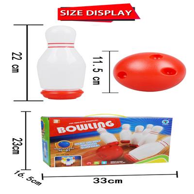 Indoor-Spiel Licht Kunststoff Bowling Spielzeug Set Sport Ball Spielzeug Geschenk für Kinder Brettspiele
