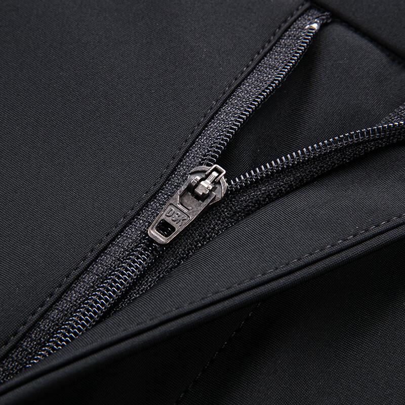 JOW Pánské podzimní zimní fleecem podšité kalhoty rovného střihu business casual